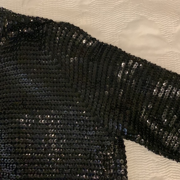 Vintage 1950s Sequin Open Cropped Cardigan - Picture 7 of 11